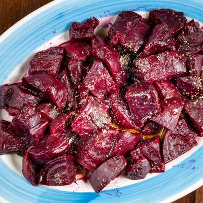 Roasted beets.
