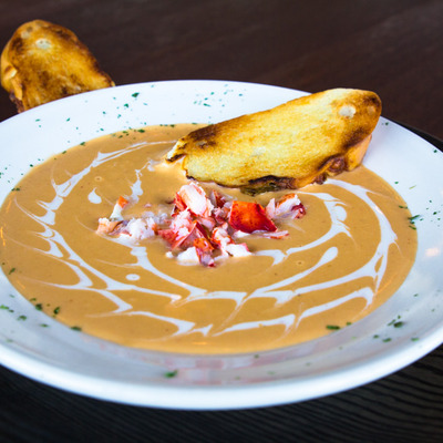 Seafood spread with toast