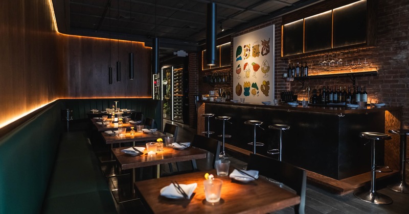 Intimate dining area