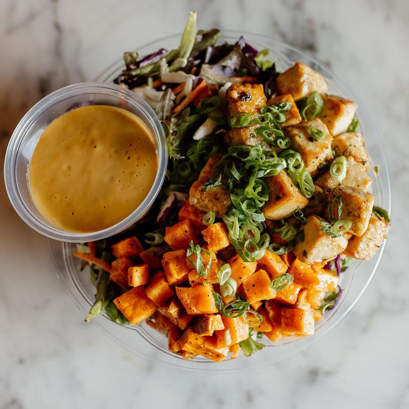Marrinated Tofu Buddha Bowl photo