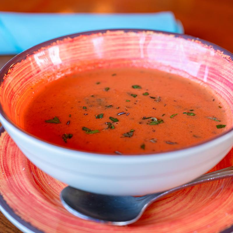 Bowl of Tomato Basil Soup photo
