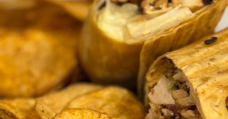Grilled chicken wrap