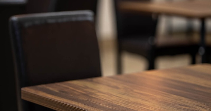 Wooden table, closeup