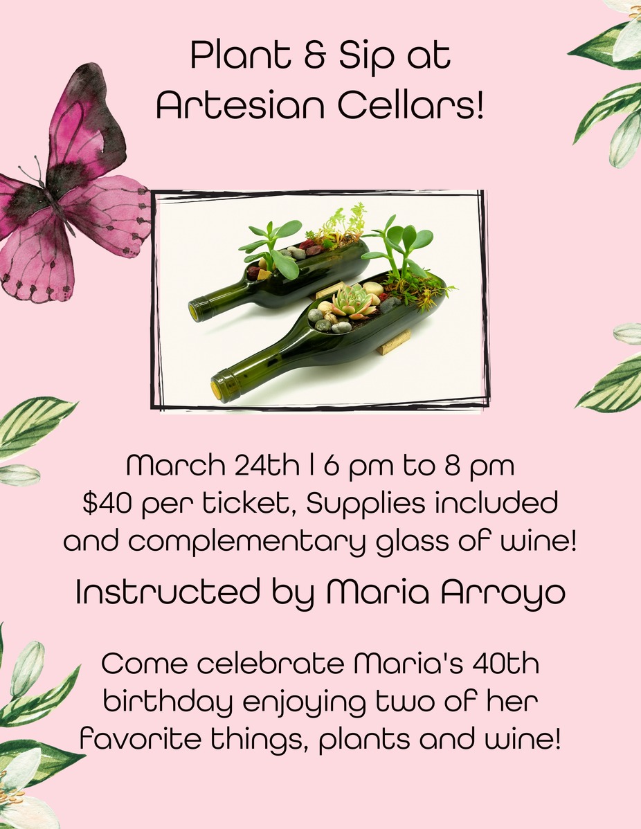 Birthday Plant & Sip Celebration! event photo