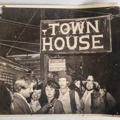 An old black and white photo.