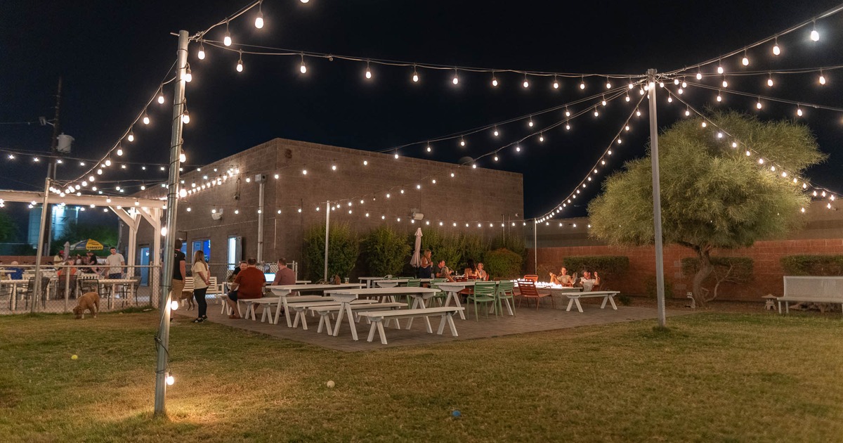 Patio, seating space