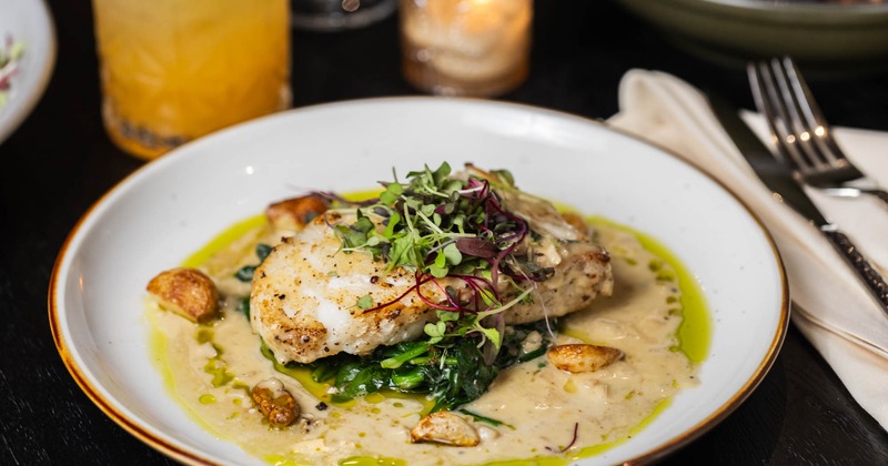 Chilean Sea Bass, served