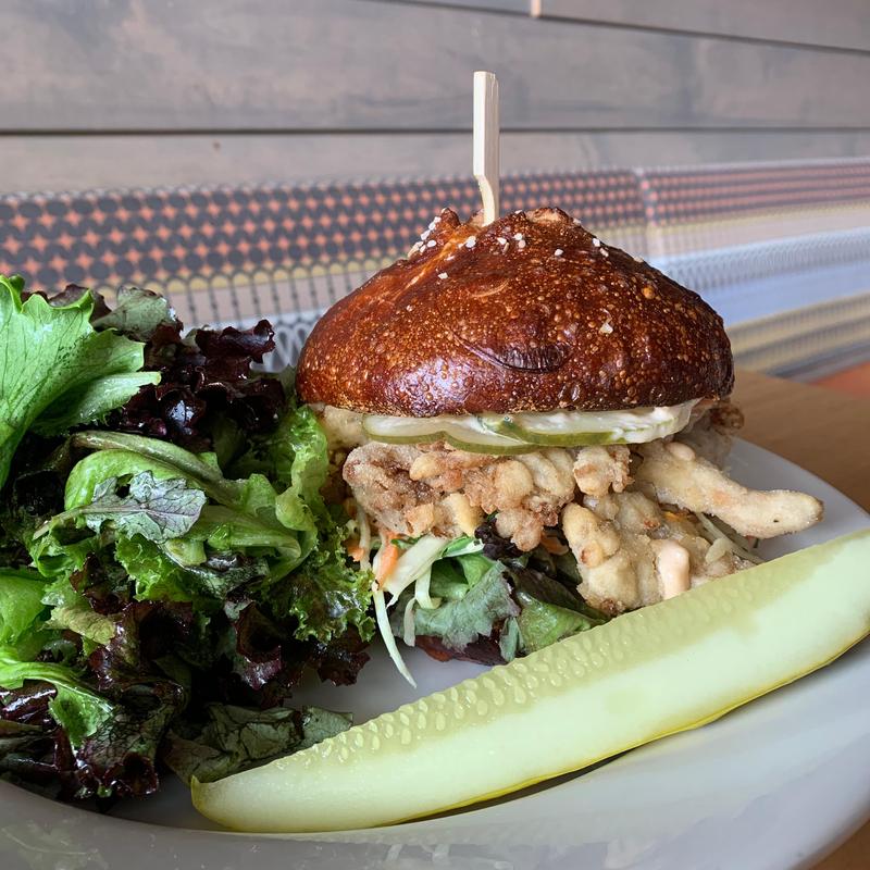 Fried Oyster Mushroom Sandwich (V) photo