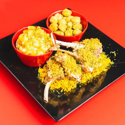 Parmesan Crusted Lamb Chops.