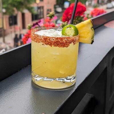 Pineapple chili margarita.