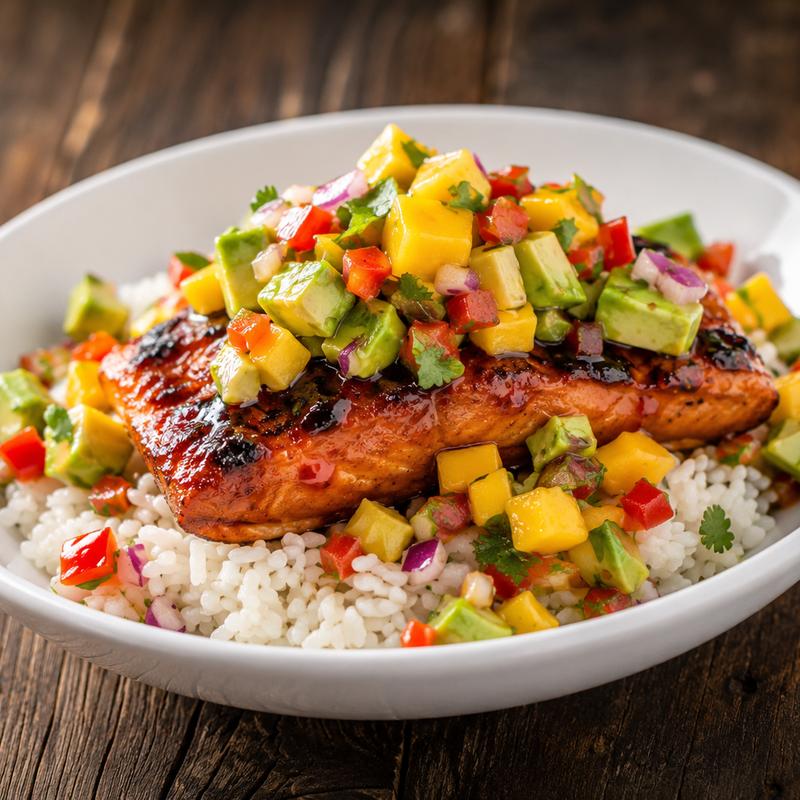 BBQ SALMON BOWL photo
