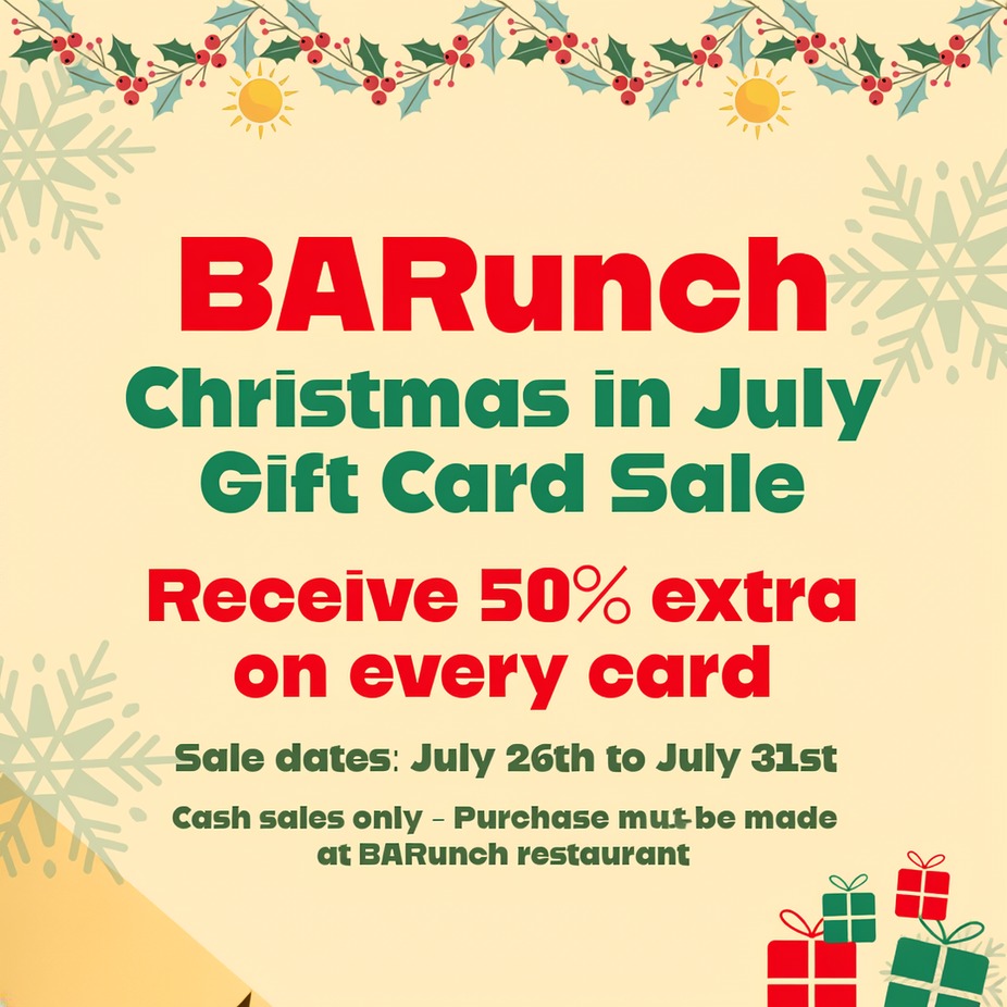 Christmas in July Gift Card Sales event photo