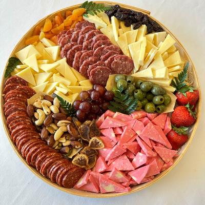 Artisan Cheese & Sausage Tray.