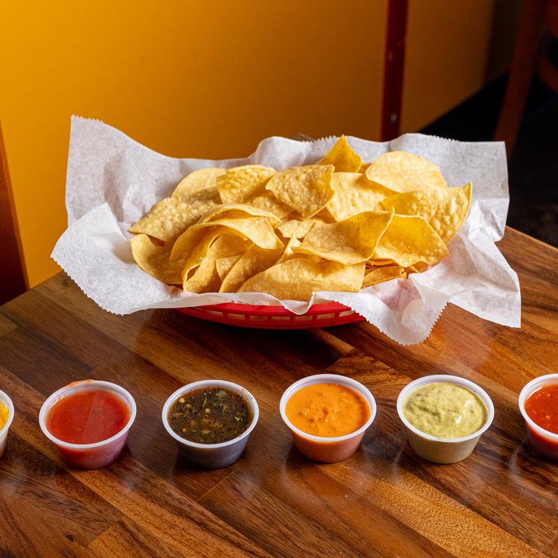 Corn Tortilla Chips with Salsas photo