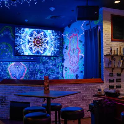 The restaurant's interior.