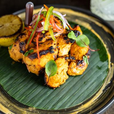 Chicken with garlic chipotle