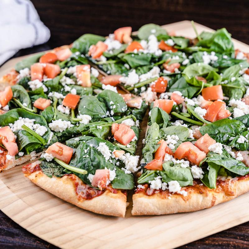 1) Fresh Spinach, Feta Cheese & Fresh Tomato (V) photo