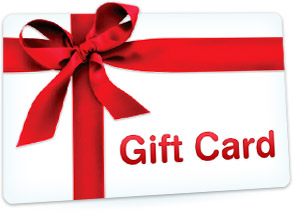 Image of a gift card wrapped in a bow