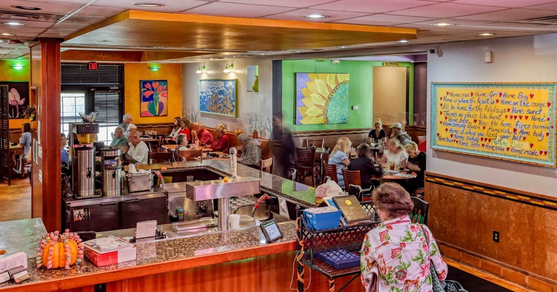 Dining and bar areas