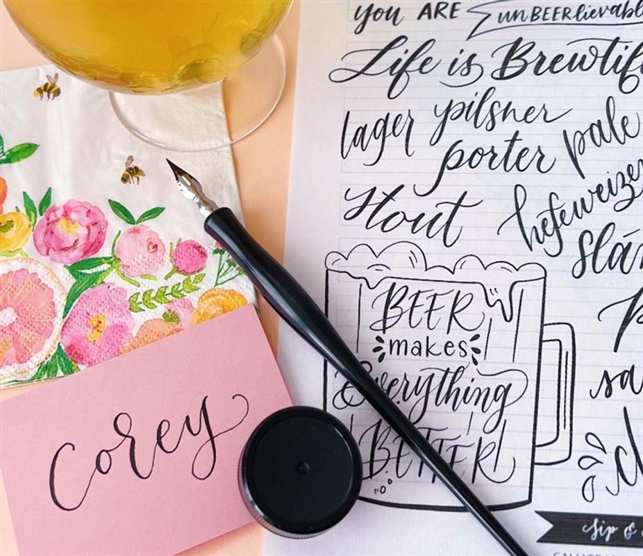 Sip & Script - Curse Words & Calligraphy event photo