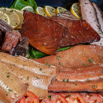 Different types of fish meat