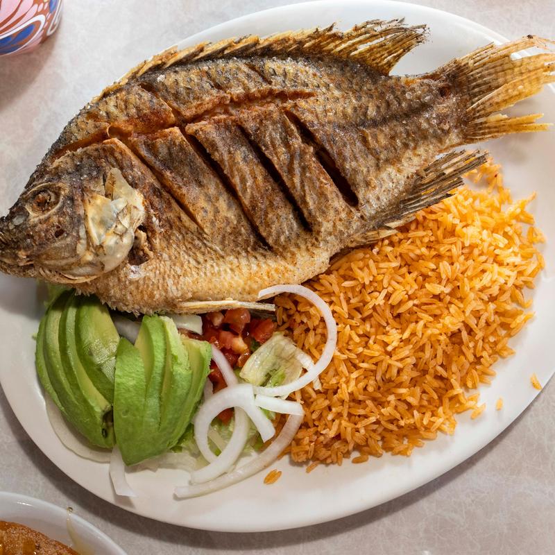 menu item 5 of 7, Mojarra (Whole Fried Tilapia)