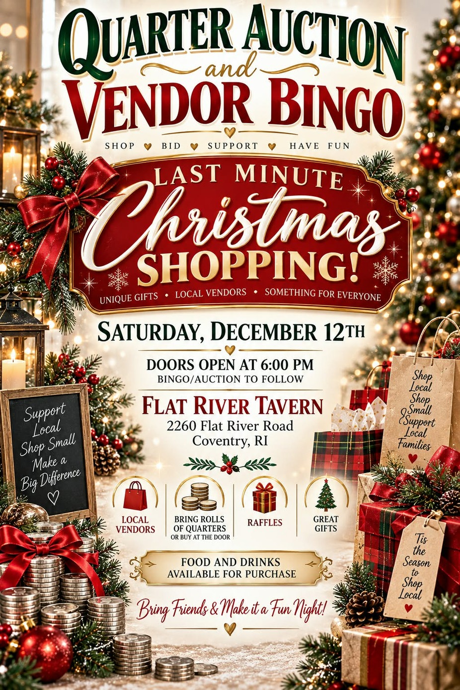 Quarter Auction & Vendor Bingo event photo