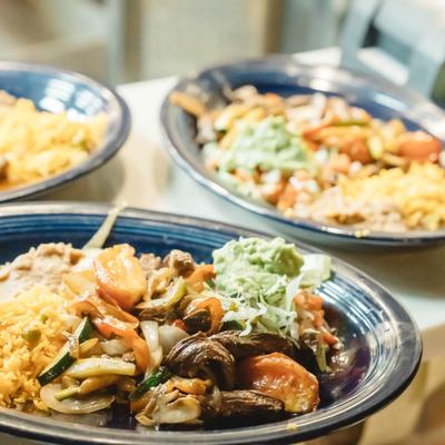 Three different types of food