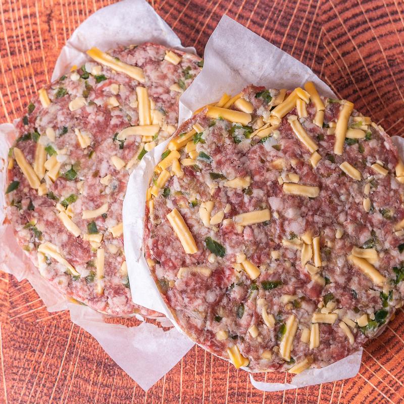 Jalapeño/Cheddar Hamburger Patty photo