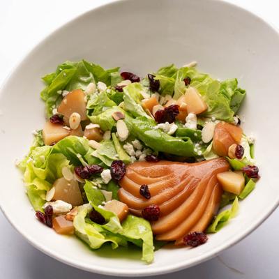 Poached Pear Salad.