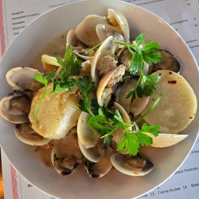 Clam dish.