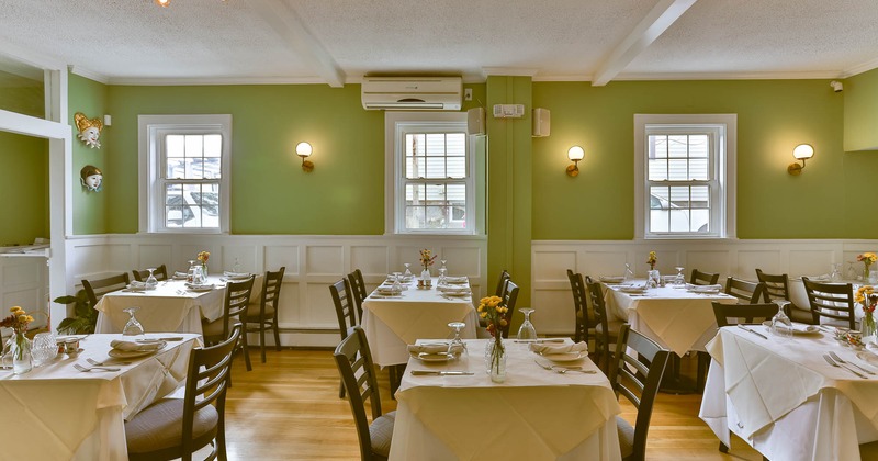 Interior, side view of dining area