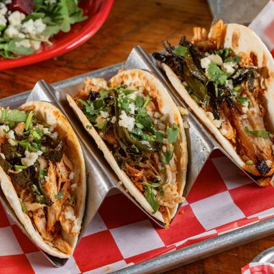 Grilled chicken tacos.