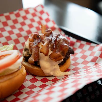 Brisket bacon cheeseburger.