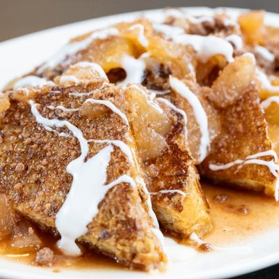 Apple Crumble French Toast.