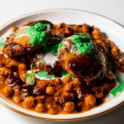 Aloo Tikka Chaat.