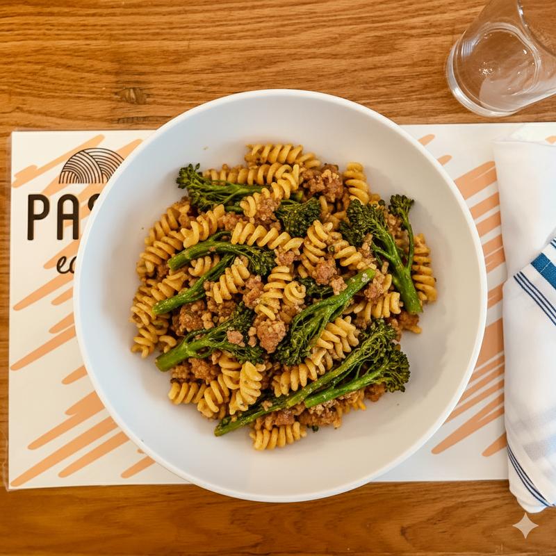 Fusilli Sausage and Broccoli rabe photo