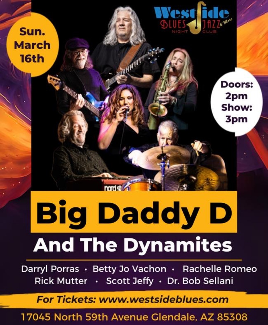 Big Daddy D & the Dynamites feat. Betty Jo Vachon (House Rockin' Blues) event photo