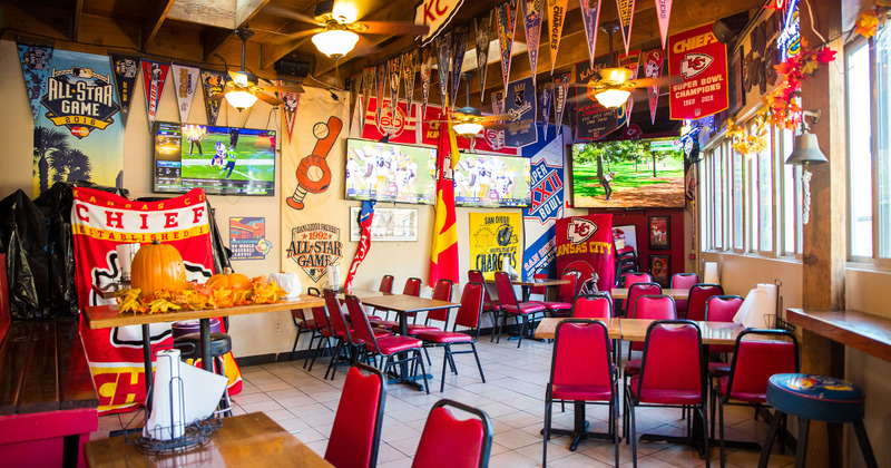 Colorful inside of the restaurant