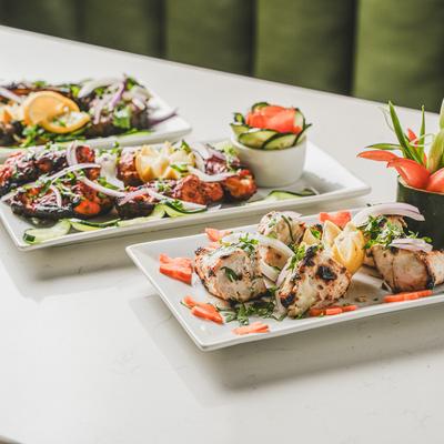 Various food dishes.