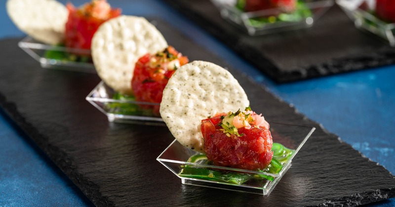 Ahi Tuna Tartare, served