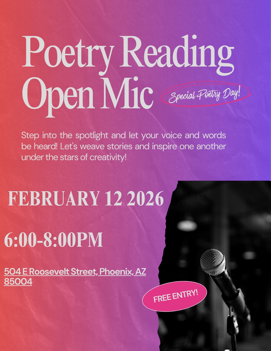 Poetry Open Mic Night event photo