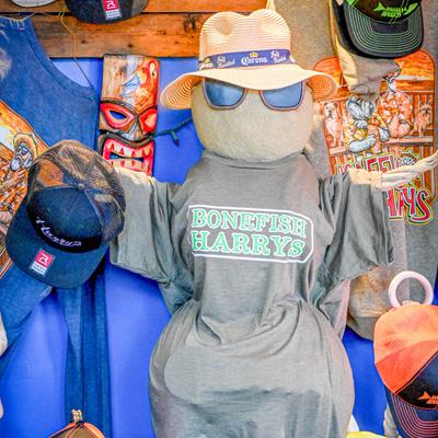 Assorted clothing merchandise.