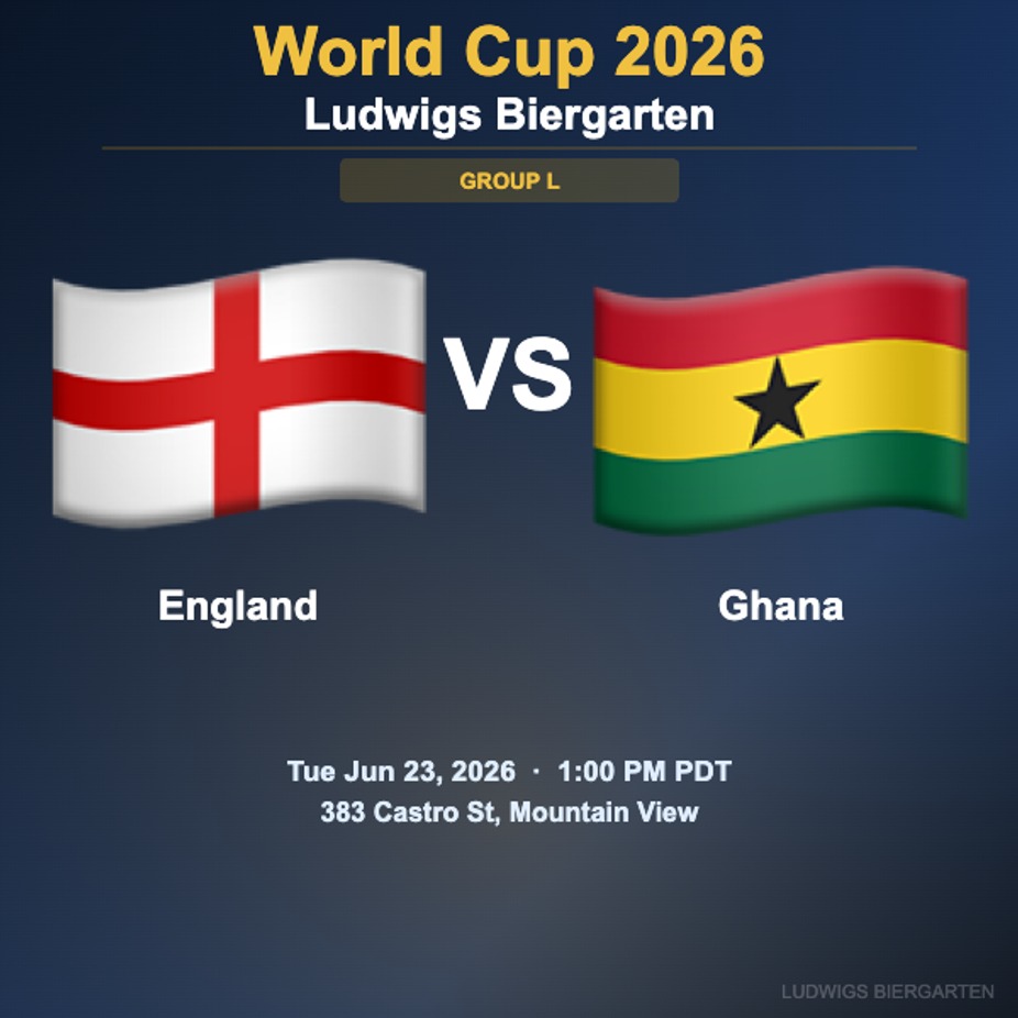 World Cup 2026: England vs Ghana | Group L event photo