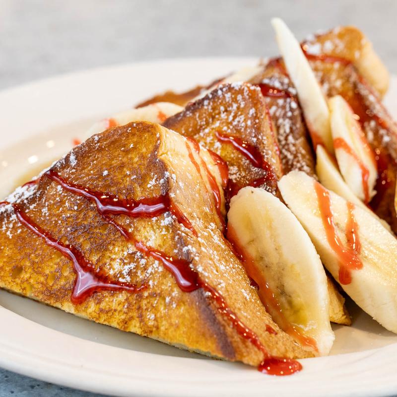 French Toast with Peach Cobbler photo