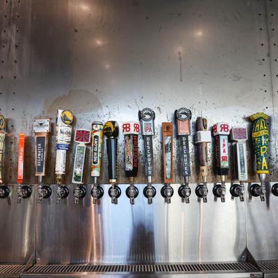 Various drink dispensaries.