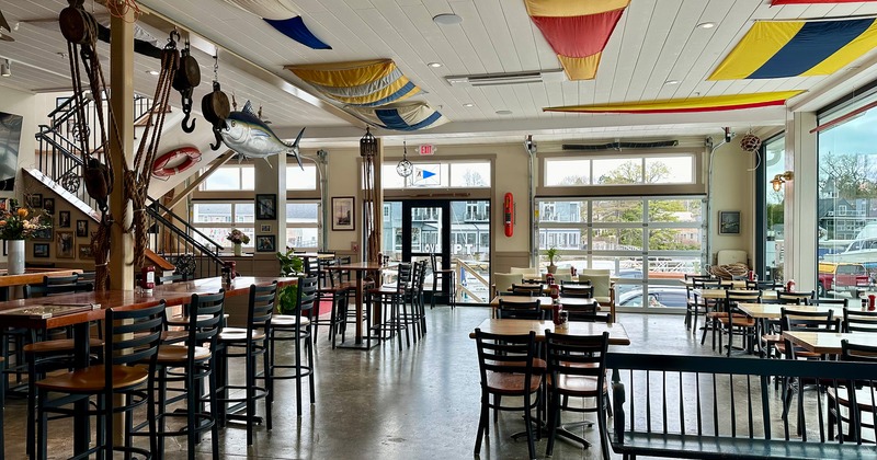 Nicely done interior dining area