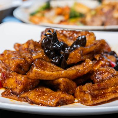 Eggplant in Garlic Sauce.