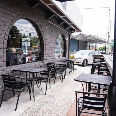 Outdoor seating area.