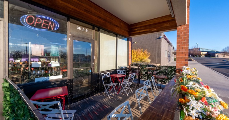 Exterior, tables and chairs